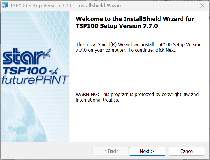 Install wizard.